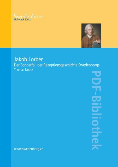 Jakob Lorber: Der Sonderfall der Rezeptionsgeschichte ... - Orah.ch