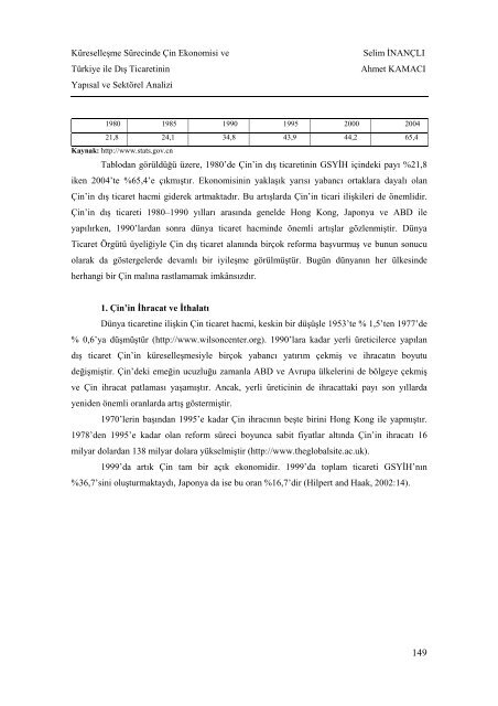 Cilt 1 / Sayı 2 - GÜ SBE Elektronik Dergisi - Gümüşhane Üniversitesi