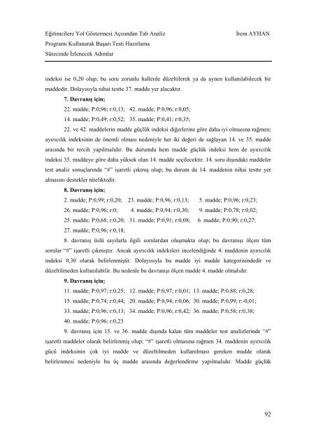 Cilt 1 / Sayı 2 - GÜ SBE Elektronik Dergisi - Gümüşhane Üniversitesi