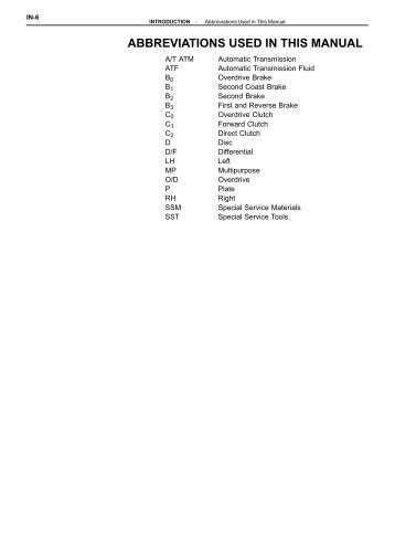 A-540H-A540E REPAIR MANUAL