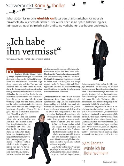 Friedrich Ani Tatort München - Boersenblatt.net