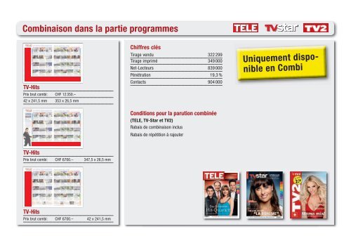 Tarif combi 2011