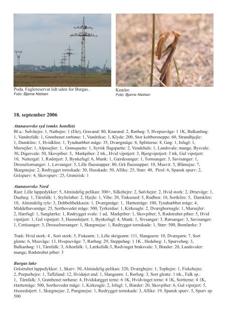 Bulgarienrapport sept 2006 (deltagerversion).indd - Scanbird