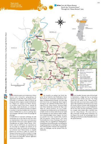 90 km Tour de l'Alsace Bossue Durch das “Krumme Elsass ... - Cadr67