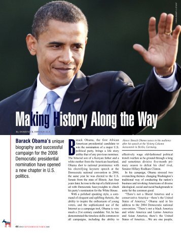 Making History Along the Way, SPAN September ... - SPAN Magazine