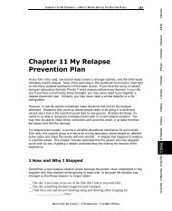 Chapter 11 My Relapse Prevention Plan - LifeRing