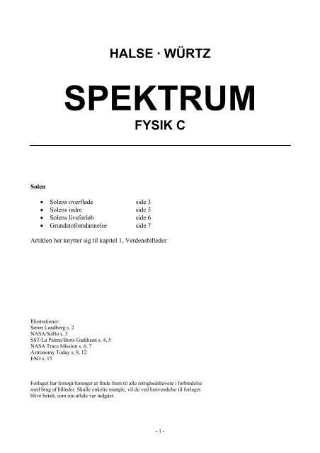 SPEKTRUM - Fysik-c