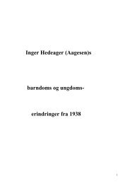 Barndoms- og Ungdomserindringer fra 1938 - Forældre til Svante ...