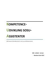 KUA – kompetenceUdvikling for sosu-Assistenter