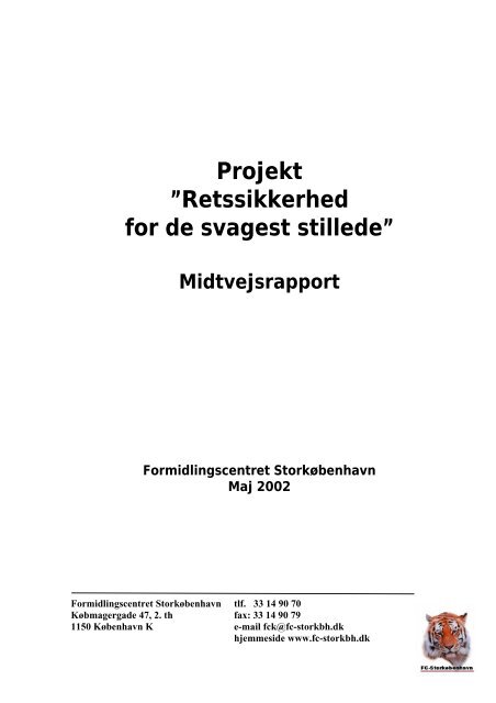 Projekt ”Retssikkerhed for de svagest stillede” - Servicestyrelsen