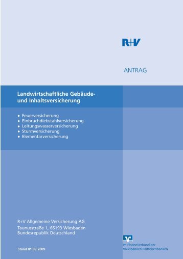 ANTRAG - R+V Versicherung