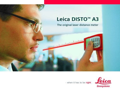 Leica DISTO™ A3