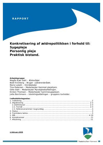 Konkretisering af ældrepolitikken - sygepleje mm..pdf - Ringkøbing ...