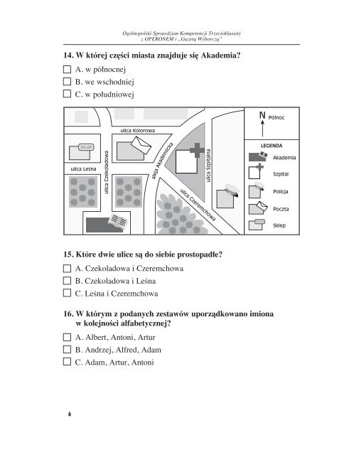 ogólnopolski sprawdzian kompetencji trzecioklasisty 2008