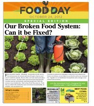 Food Day newspaper