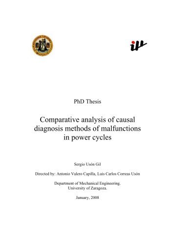 Comparative analysis of causal diagnosis methods of ... - circe