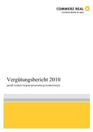 Vergütungsbericht 2010 gemäß InstitutsVergV - Commerz Real