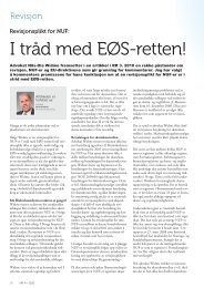 I tråd med EØS-retten! - Revisjon og regnskap