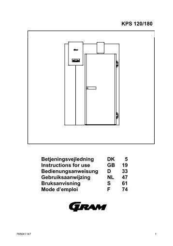 KPS 120/180 Betjeningsvejledning DK 5 Instructions for use GB 19 ...