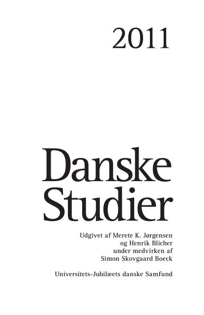 Danske Studier 2011