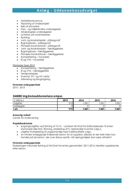 Budget 2013 til 1. behandling - Bind 2 - Faxe Kommune