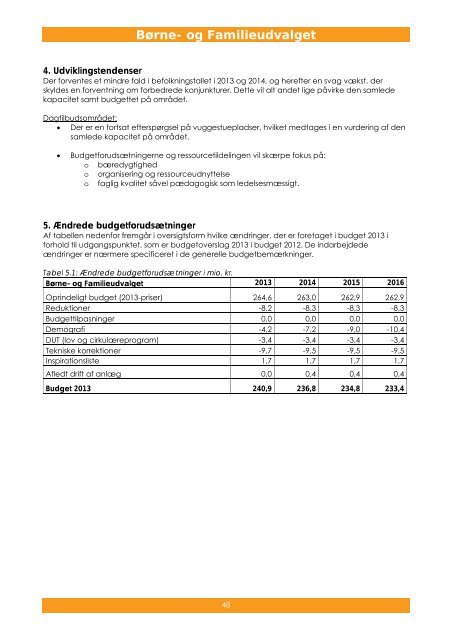 Budget 2013 til 1. behandling - Bind 2 - Faxe Kommune