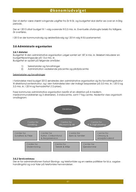 Budget 2013 til 1. behandling - Bind 2 - Faxe Kommune