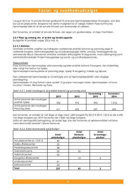 Budget 2013 til 1. behandling - Bind 2 - Faxe Kommune