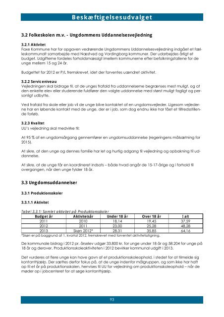 Budget 2013 til 1. behandling - Bind 2 - Faxe Kommune