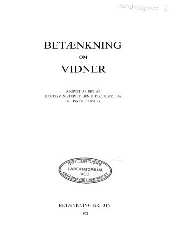 BETÆNKNING VIDNER - Krim