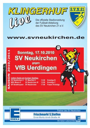 Stadionheft Nr. 02 - SV Neukirchen - SV Neukirchen 21 e.V.