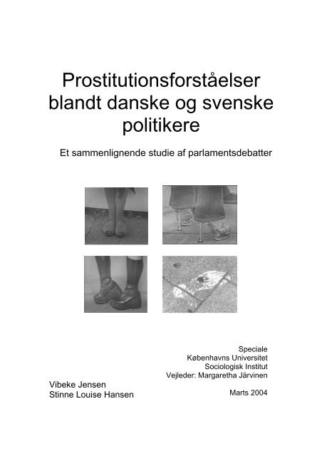 Prostitutionsforståelser blandt danske og svenske politikere - Reden ...