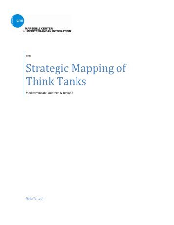 CMI Report - Strategic Mapping of Think Tanks