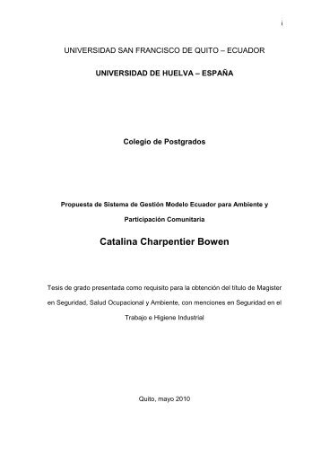 Catalina Charpentier Bowen - Repositorio Digital USFQ ...