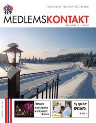 Medlemskontakt nr 1 - 2010 - FORSVARETS SENIORFORBUND