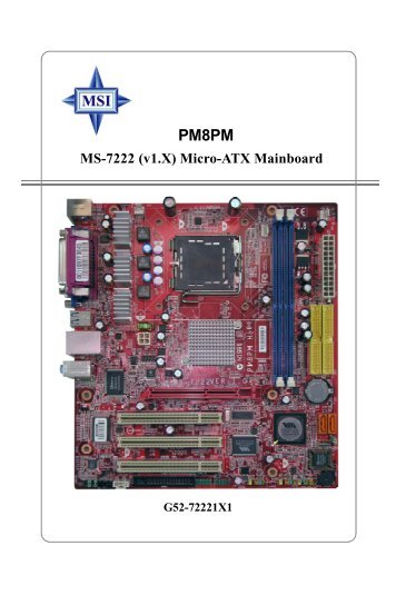 MSi MS-6577 Getting Started