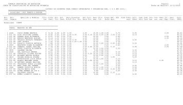 Listado de docentes EGB 1 y 2