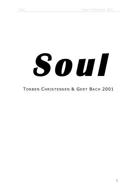 TORBEN CHRISTENSEN & GERT BACH 2001