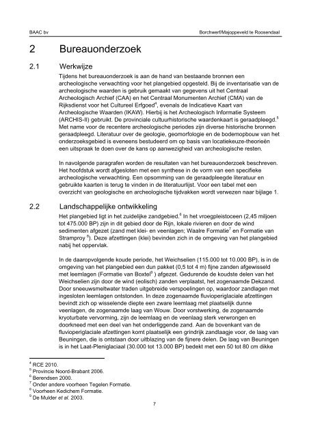 Archeologisch onderzoek verbindingsweg - Gemeente Roosendaal