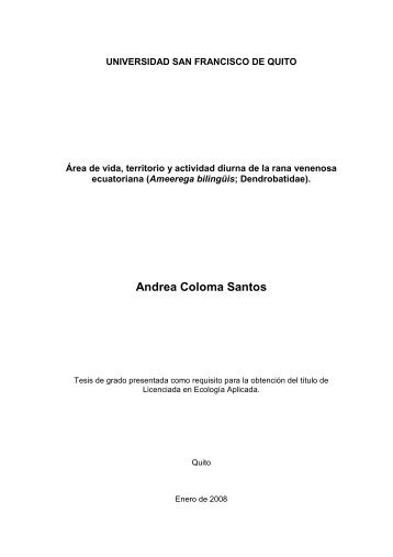 Andrea Coloma Santos - Repositorio Digital USFQ - Universidad ...