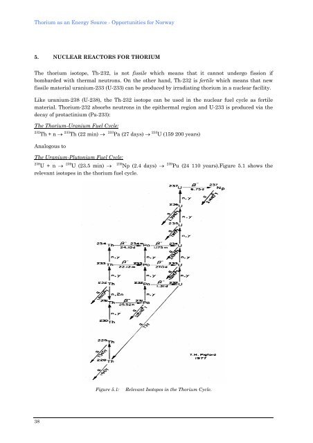 THORIUM AS AN ENERGY SOURCE - Opportunities for Norway ...