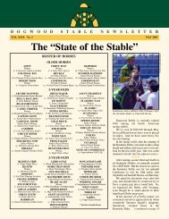 The “State of the Stable” - Dogwood Stable