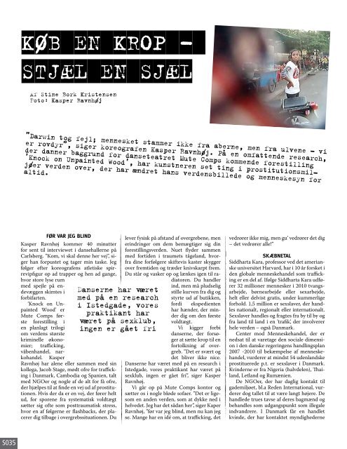 Køb en krop. Stjæl en Interview i magasinet KURT af Stine ...