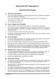 Aktuelle Satzung - SSV-Mannheim-Vogelstang eV