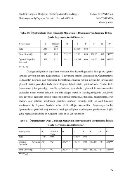 S - GÜ SBE Elektronik Dergisi - Gümüşhane Üniversitesi