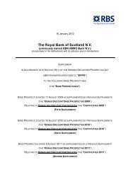 The Royal Bank Of Scotland Nv Rbs