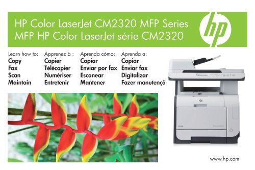 HP Color LaserJet CM2320 MFP Series Quick Reference Guide ...