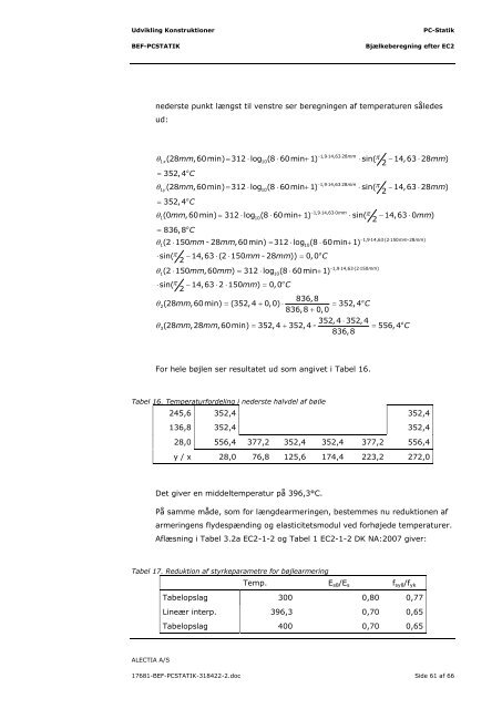 BEF-PCSTATIK PC-Statik Bjælkeberegning efter EC2