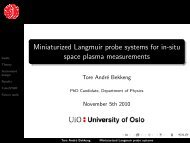 Miniaturized Langmuir probe systems for in-situ ... - IRTG Heidelberg