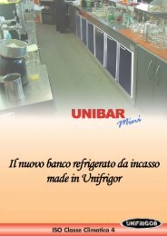 Descrizione tecnica della linea UNIBAR Mini - Unifrigor